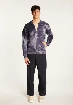 Montagut Vestes Et Cardigans-Veste zippée en laine mélangée - Madison 60-Batik marine