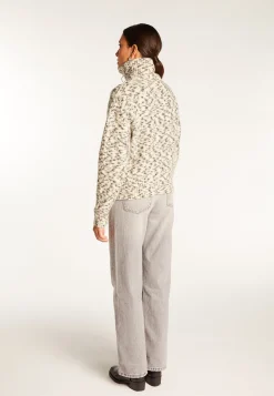 Montagut Vestes Et Cardigans-Veste zippée en laine mohair - Valentine 82-Ecru